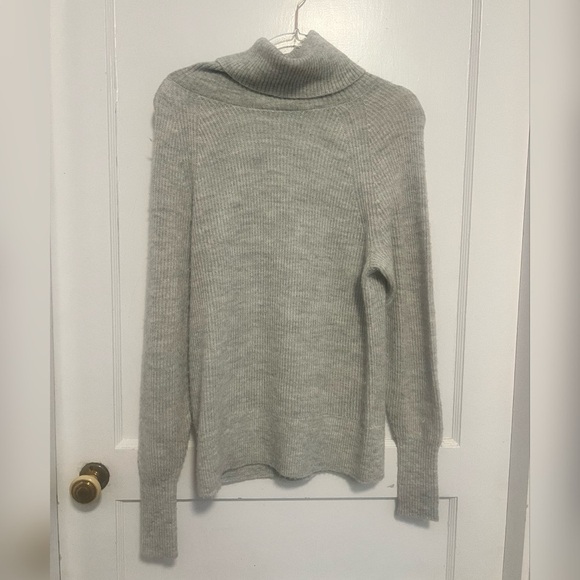 Quince Baby Alpaca-Wool Turtleneck LIGHT GREY Size S - Picture 1 of 6